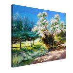 Canvas print, Blossoming bush