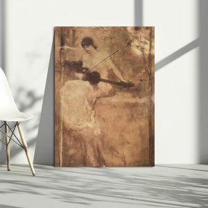 Πίνακας ζωγραφικής H ποίηση συντονίζει το βιολί, Γύζης Ν.