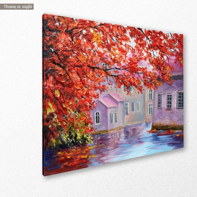 Canvas print Colorful autumn trees