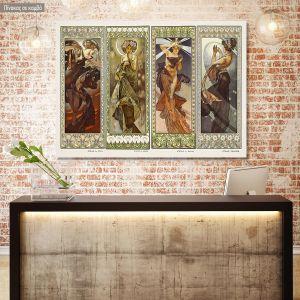 Canvas print The moon and the stars, MuchaA.