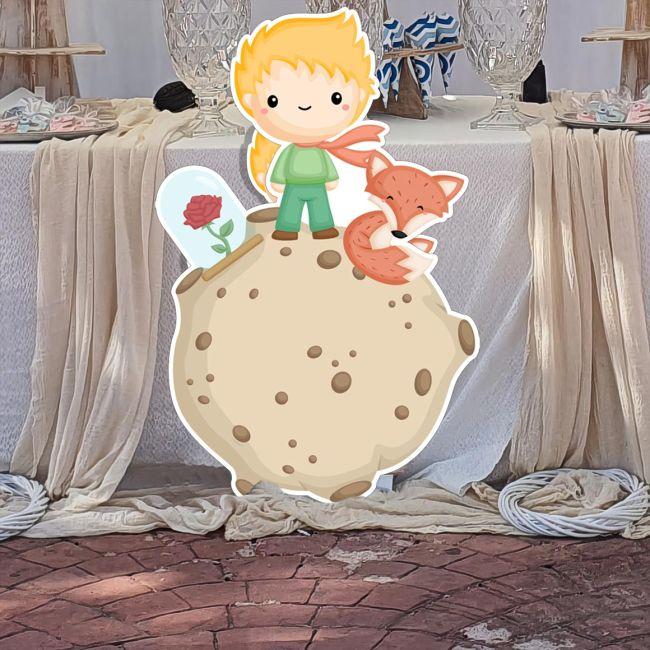Wooden printed figures little prince art 5