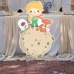 Wooden printed figures little prince art 5