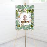 Canvas print  welcome to my baptism, Animal print 2 with photo