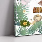 Canvas print  welcome to my baptism, Animal print 2 with photo