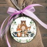 Wooden printed, forest animals party