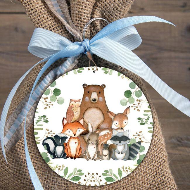 Wooden printed, forest animals party