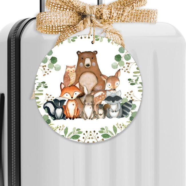 Wooden printed, forest animals party