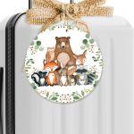 Wooden printed, forest animals party