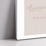 Canvas print welcome baptism,Baby bunny girl