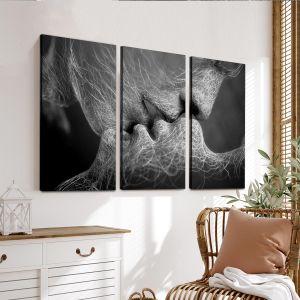 Canvas print Roots gray,3 panels 2