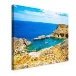 Canvas printBeautiful bay with sand beaches on Rhodes Island