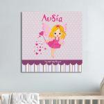 Kids canvas print our blonde fairy