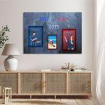 Πίνακας σε καμβά Η οικογένεια με χρονολογία