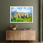 Canvas printPainted Meteora