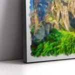Canvas printPainted Meteora