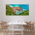 Canvas print Vernazza, Italy, panoramic
