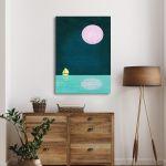 Canvas print Full moon sail