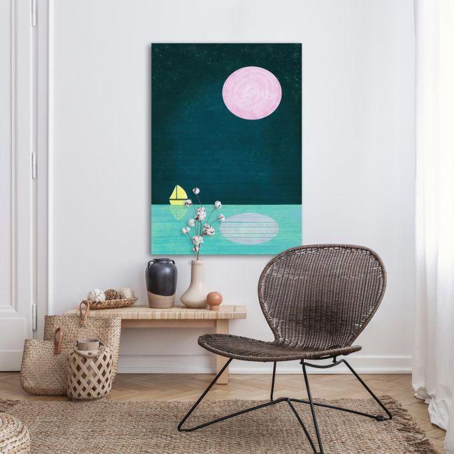 Canvas print Full moon sail