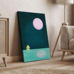 Canvas print Full moon sail