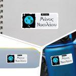 School Stickers labels, Planets earth