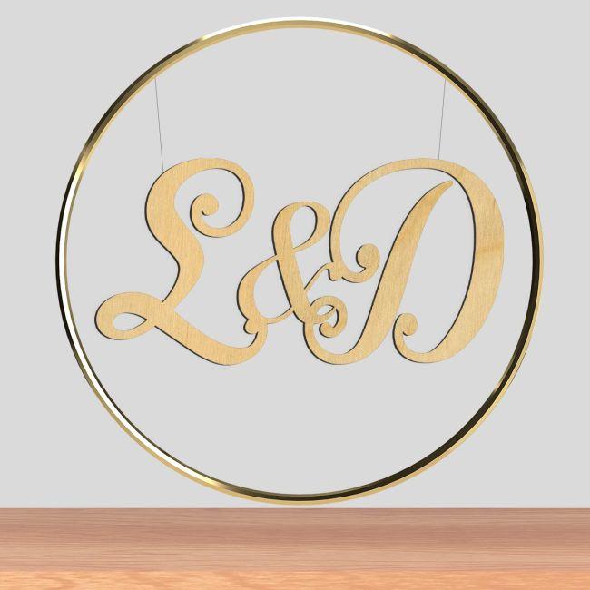 Wedding couple initial's for wedding decor