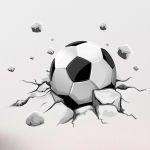 Wall stickers Dynamic football