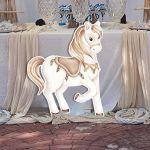 Wooden printed figure, cute watercolor lion