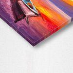 Canvas print Boat on the sea