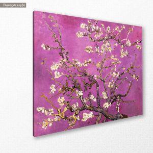 Canvas print Blossoming almond tree (roz), Vincent van Gogh 2