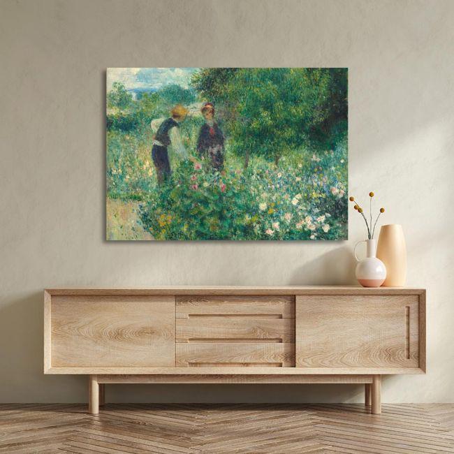Πίνακας ζωγραφικής Picking flowers, Renoir