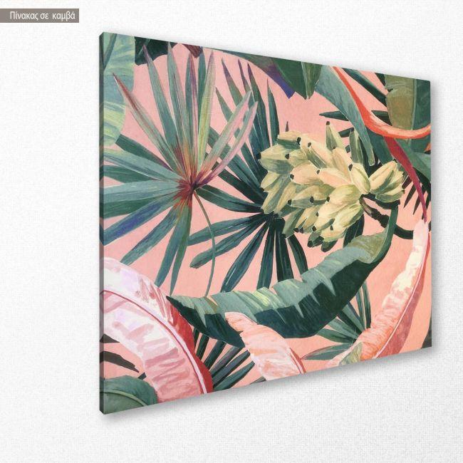 Πίνακας σε καμβά Leaves and bananas