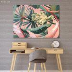 Canvas print Leaves and bananas