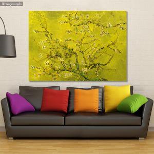 Πίνακας ζωγραφικής Blossoming almond tree (yellow), Vincent van Gogh