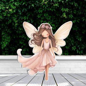 Shy Fairy wooden figure printed