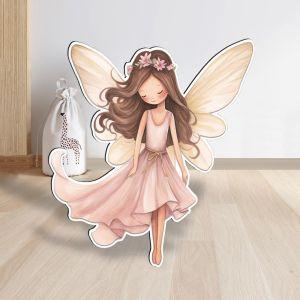 Shy Fairy wooden figure printed 2