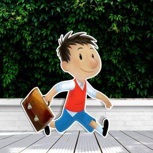 Μικρός Νικόλας 2, ξύλινη φιγούρα εκτυπωμένη