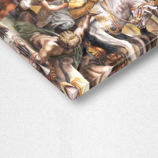 Canvas print Battle at Pons Milvius detail, Raphael