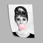 Audrey Hepburn bubble gum, αφίσα, κάδρο