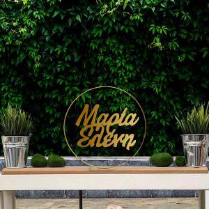 Metalic circle and Golden Plexi 2 names 2