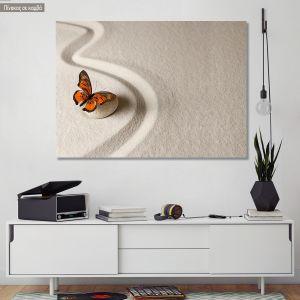 Canvas print butterfly, Zen butterfly II