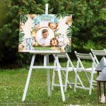 Canvas print Vaptism welcome, Balloons bear 2