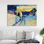 Canvas print Winter landscape, Kandinsky W.