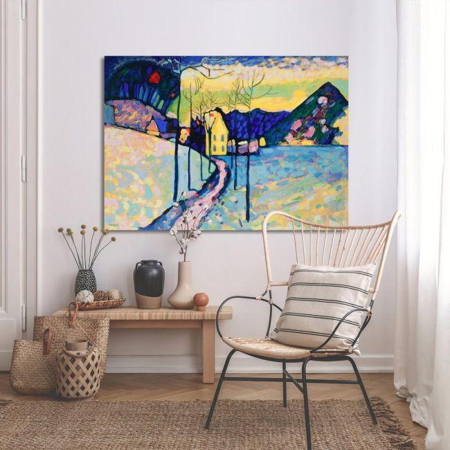 Canvas print Winter landscape, Kandinsky W.