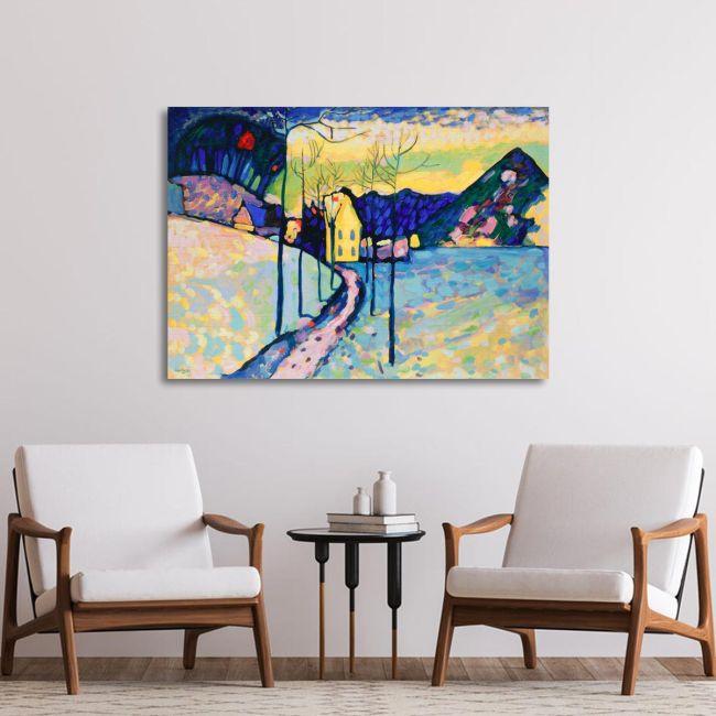 Canvas print Winter landscape, Kandinsky W.