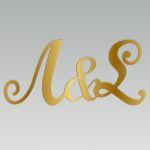 Metalic circle and Golden Plexi initials