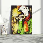 Πίνακας σε καμβά Trumpet jazz player