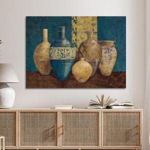 Πίνακας σε καμβά Blue and brown vases