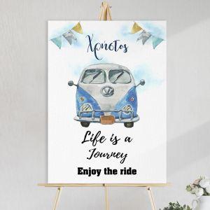 Canvas print vaptism, Life is a journey Enjoy the ride 2