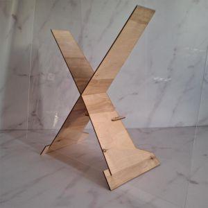 Ξύλινο καβαλέτο επιτραπέζιο για plexiglass, ωφέλιμο 40 - 100 cm