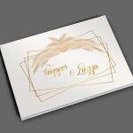 Wishes book, Pampas grass gold